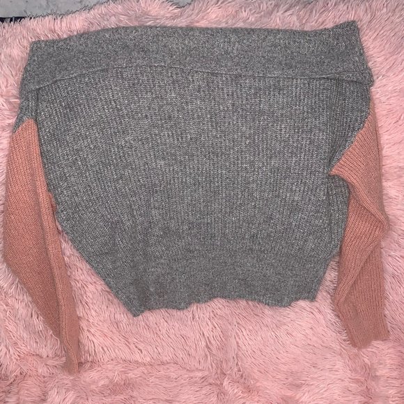 SHEIN Colorblock Off Shoulder Sweater Sz: M - Picture 7 of 9